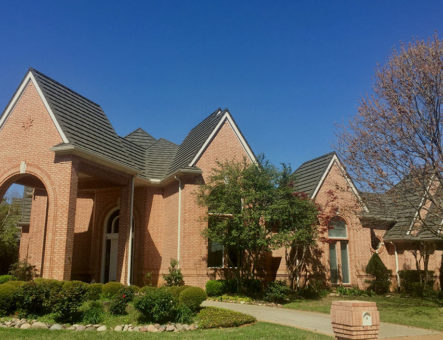 Decra Shake metal roof in Colleyville, TX 76034. Metal roof replacement in Dallas Fort Worth.