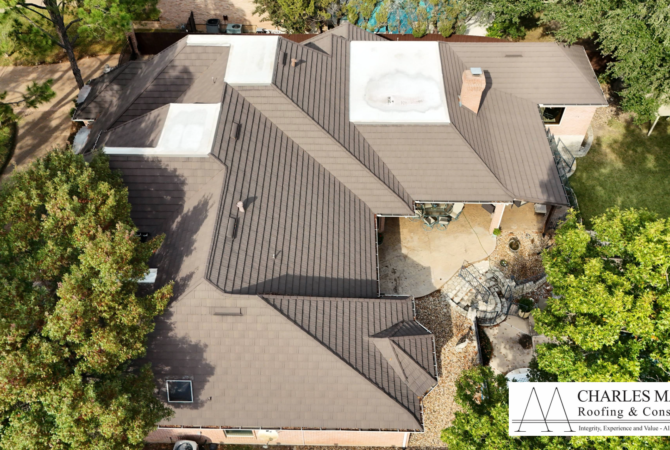 A damaged Decra Shake roof in Colleyville, TX 76034 was allowing squirrels to enter, causing potential HVAC pipe issues. We repaired the affected sections and ensured that all points of entry were sealed, restoring the integrity of the roof and preventing future animal intrusions.